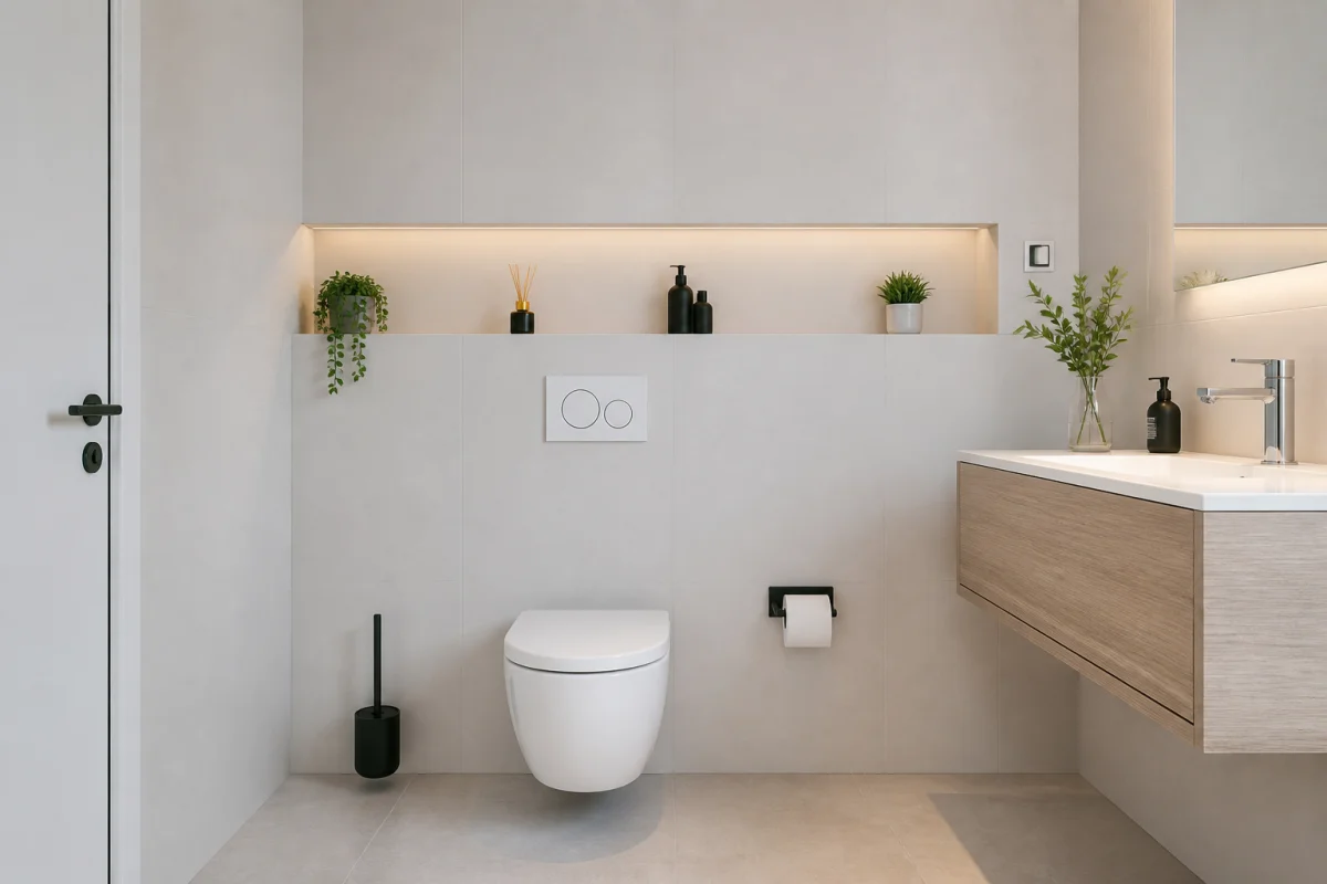 cache tuyauterie salle de bain