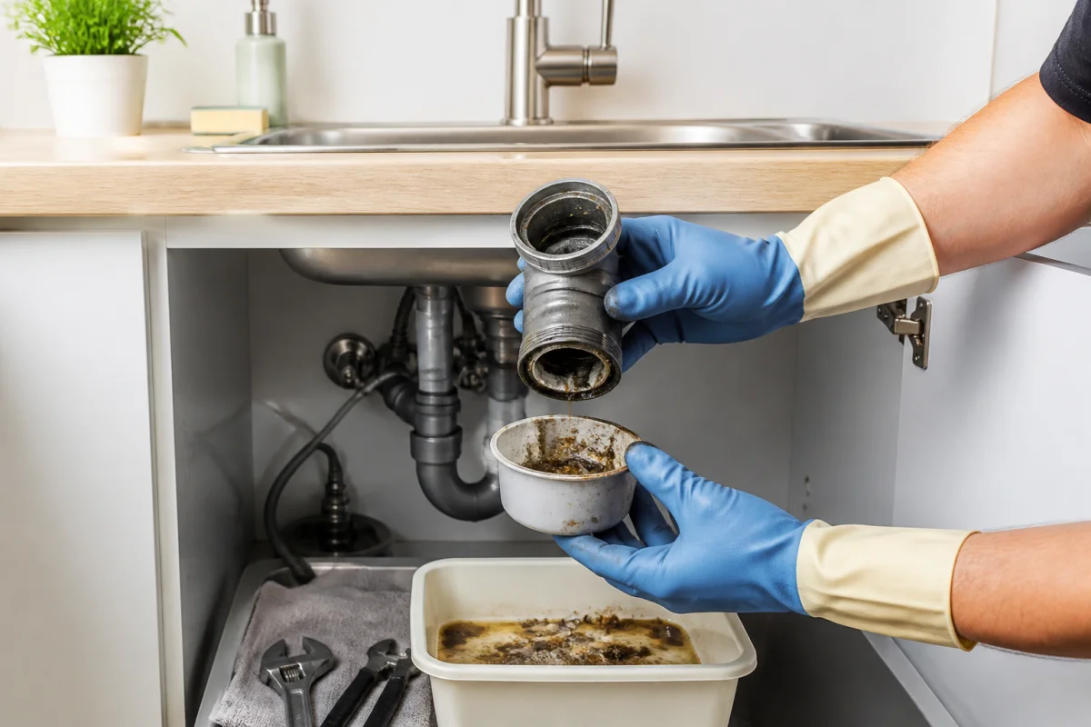 canalisation bouchée graisse alimentaire