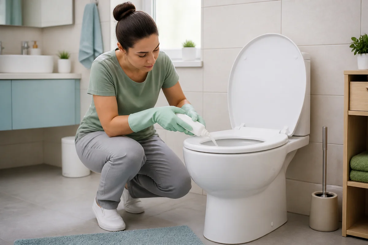 detartrer sous les rebords des wc