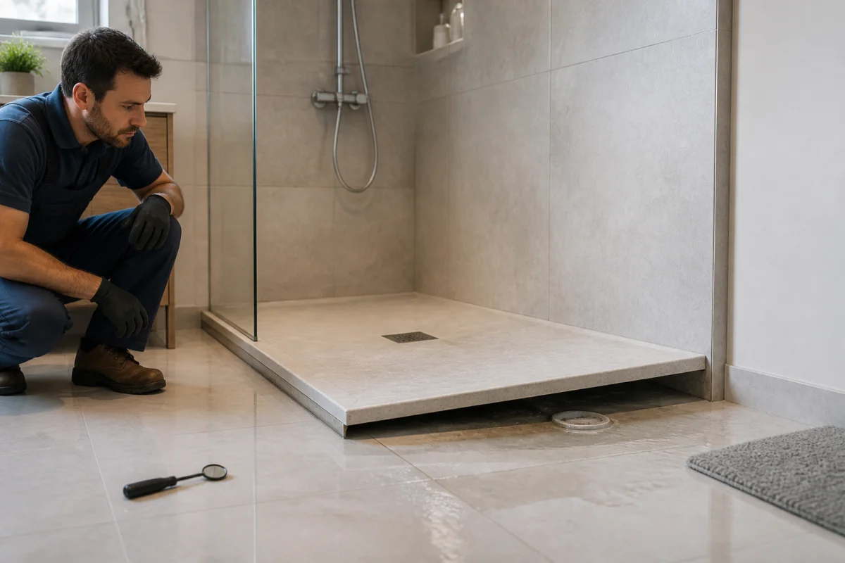 Réparer une fuite de douche sans laisser les infiltrations s'installer