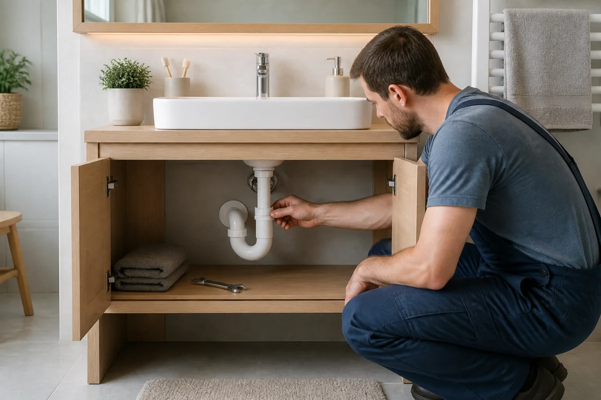 Hauteur évacuation lavabo pour une installation propre et durable
