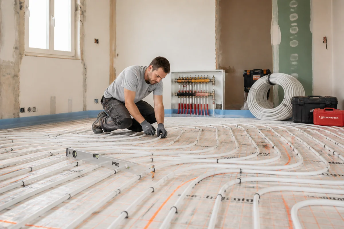 Installer un plancher chauffant chez soi