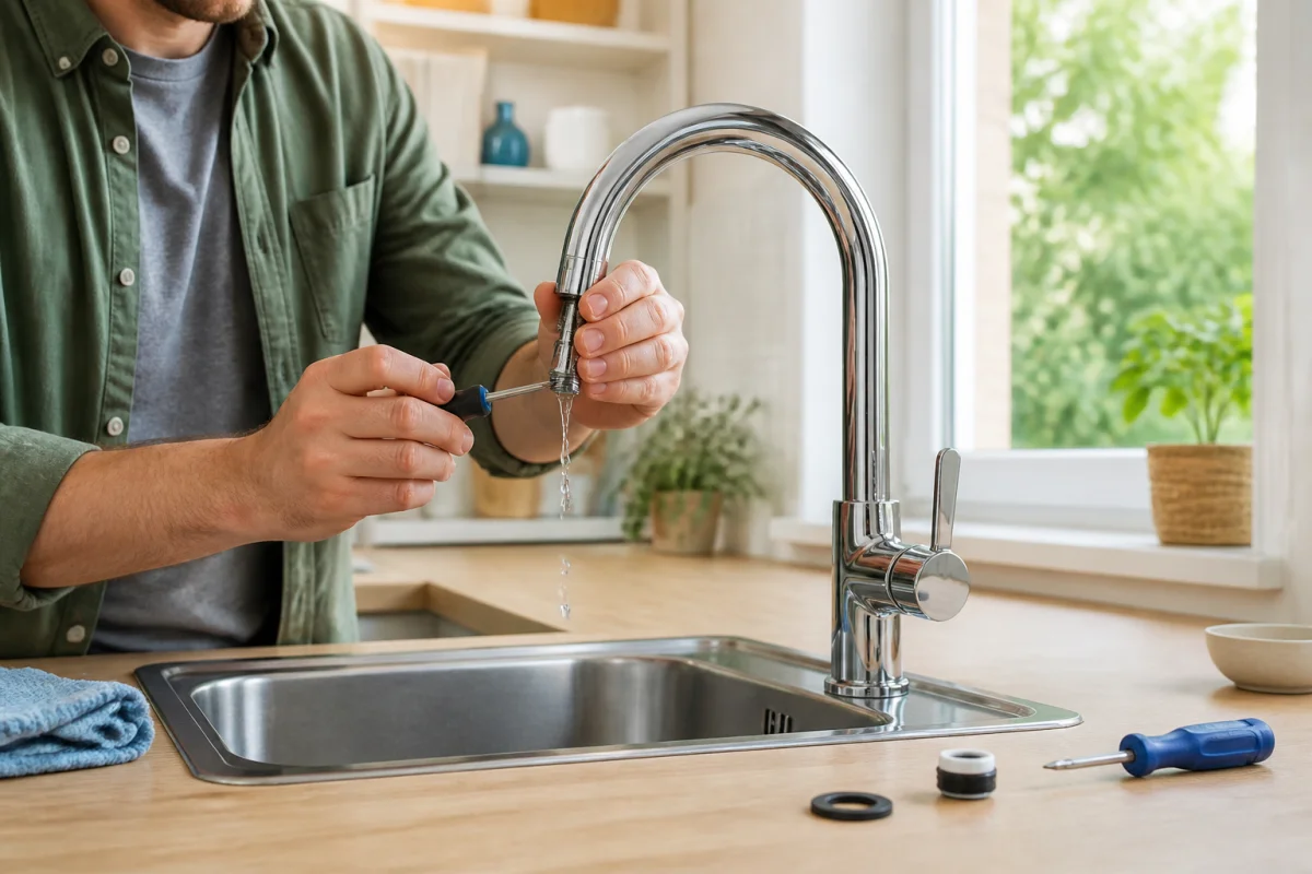 Réparer un robinet qui goutte sans se tromper